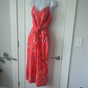Banana Republic Red Floral Dress